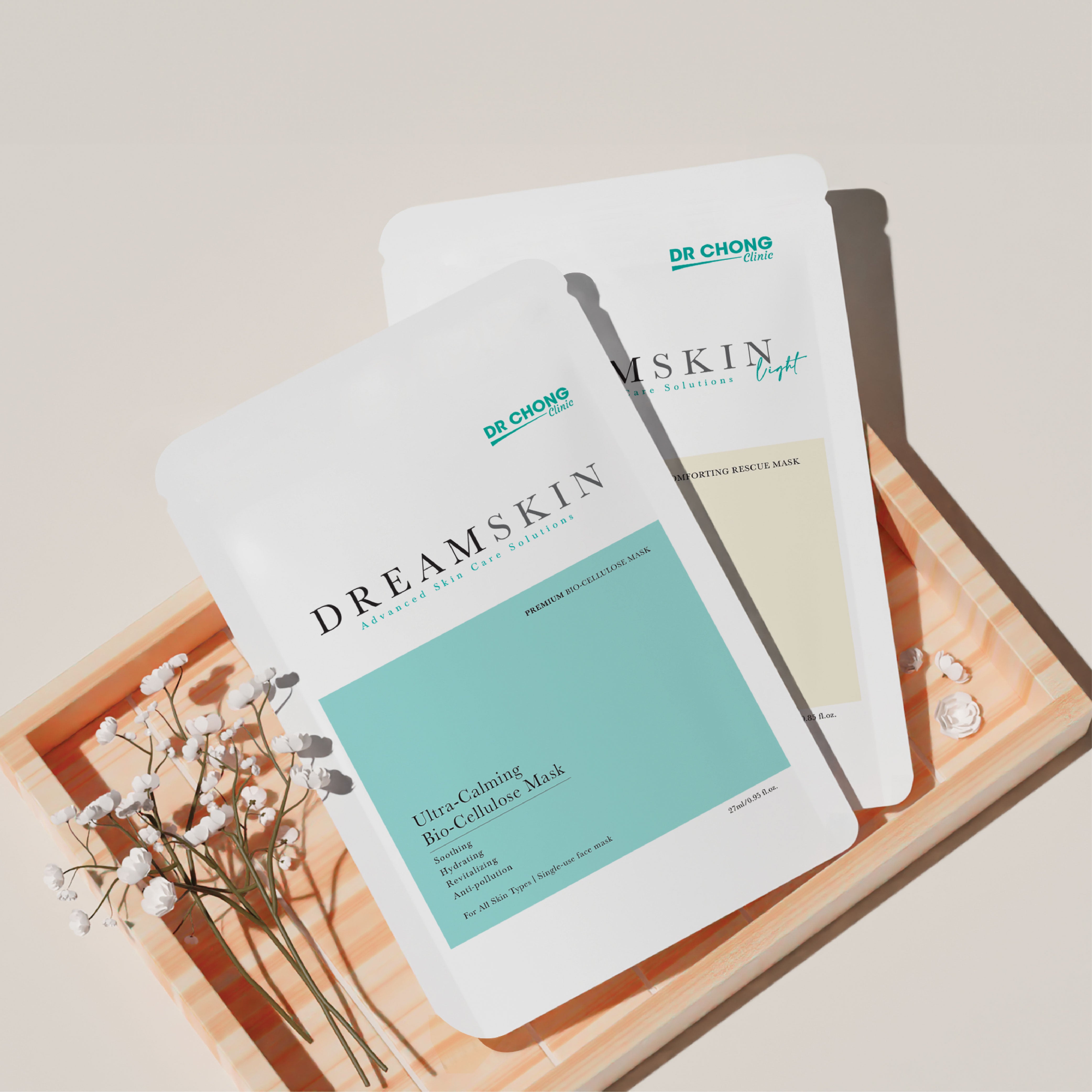 [DR CHONG CLINIC] Dreamskin Light Mask – Post-Treatment Soothing Face Mask | Reduce Redness & Repair Skin Barrier